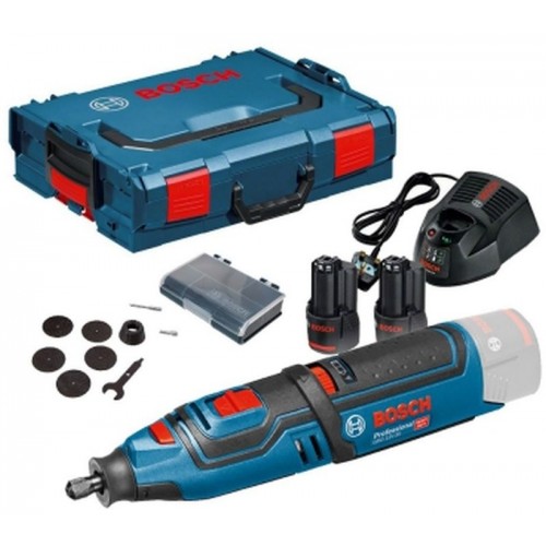 BOSCH GRO 12V-35 PROFESSIONAL Akku-Rotationswerkzeug mit 2x 2,0 Ah, L-Boxx, 06019C5001