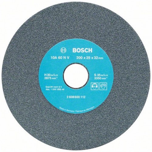 BOSCH Schleifscheibe für Doppelschleifmaschine, 200mm, 32mm, 60 2608600112
