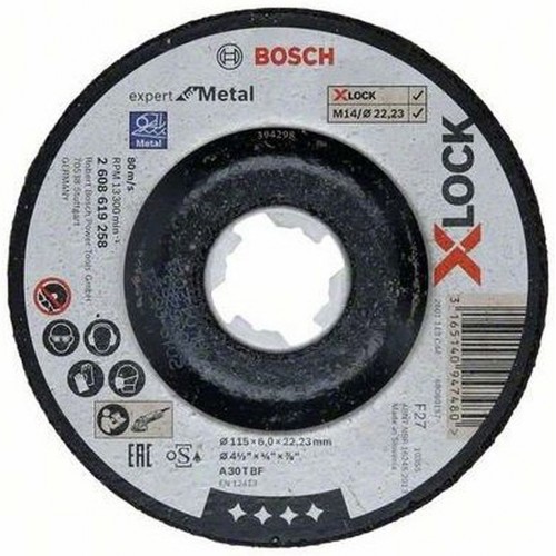 BOSCH X-LOCK Expert for Metal Schruppscheibe, 115×6×22,23mm 2608619258