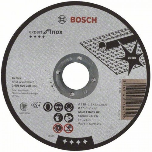 BOSCH gerade Expert for Inox 125x1,6 mm 2608600220