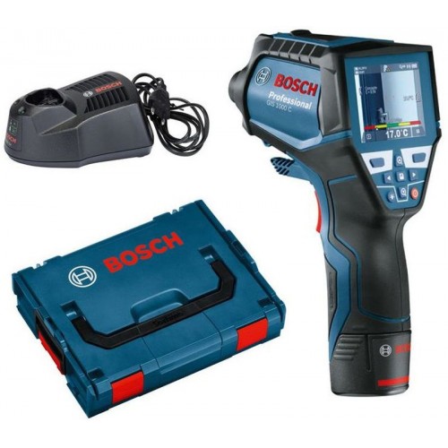 BOSCH GIS 1000 C Thermodetektor+1,5 Ah Li-Ion AkkuLadegerät L-Boxx 0601083301