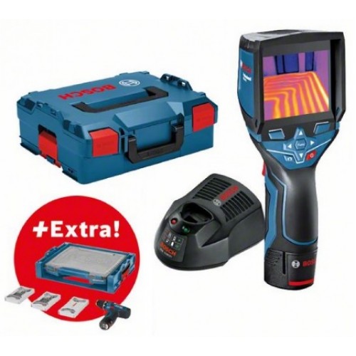BOSCH GTC 400 C Thermodetektor + GSR 12V-15 Akku-Schrauber + Zubehör in i-BOXX