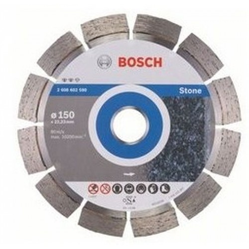 BOSCH Diamanttrennscheibe Expert for Stone, 150 x 22,23 x 2,4 x 12 mm 2608602590