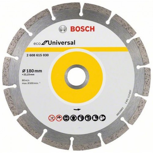 BOSCH Diamanttrennscheibe ECO segment 180x22,23mm 2608615030