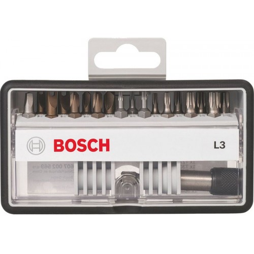 BOSCH 18+1 Bit-Set Robust Line, L Extra-Hart 2607002569