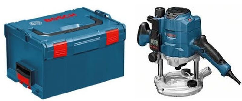 BOSCH GOF 1250 LCE Professional Oberfräse + L-Boxx 0601626101