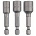 BOSCH Steckschlüssel-Pack, 3-teilig, 50 mm, 1/4", 3/8", 5/16" 2608551077
