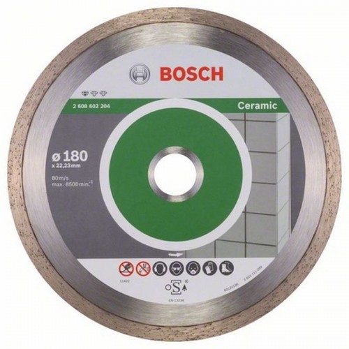 Bosch Diamanttrennscheibe Standard for Ceramic, 180 x 22,23 x 1,6 x 7 mm, 1er-Pack