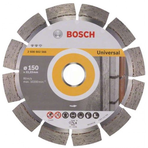 BOSCH Diamanttrennscheibe Expert für Universal, 150 x 22,23 x 2,4 x 12 mm, 2608602566 BOSCH Diamanttrennscheibe Expert für Universal, 150 x 22,23 x 2,4 x 12 mm, 2608602566