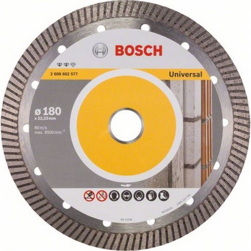 BOSCH Dia­mant­trenn­schei­be Expert for Universal Turbo, 180x22,23x2,4x12mm 2608602577