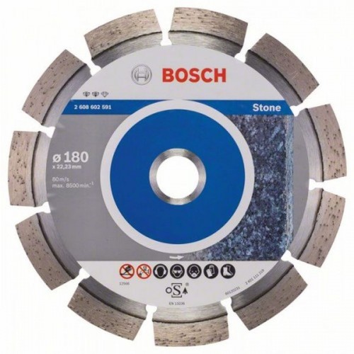 BOSCH Dia­mant­trenn­schei­be Expert für Stone, 180 x 22,23 x 2,4 x 12 mm, 2608602591