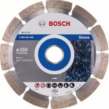 BOSCH Diamanttrennscheibe Standard for Stone 150x22,23x2x10 mm 2608602599