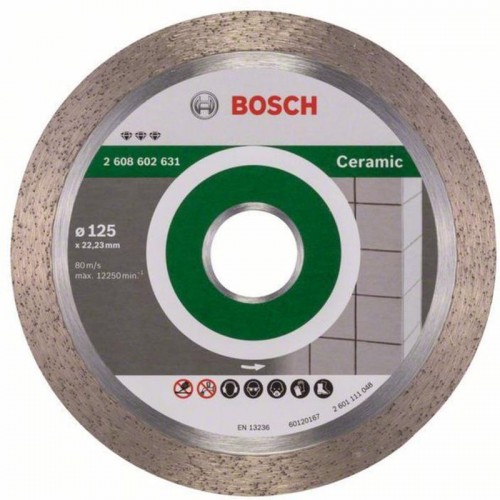 Bosch Diamanttrennscheibe Best for Ceramic, 125 x 22,23 x 1,8 x 10 mm Bosch Diamanttrennscheibe Best for Ceramic, 125 x 22,23 x 1,8 x 10 mm