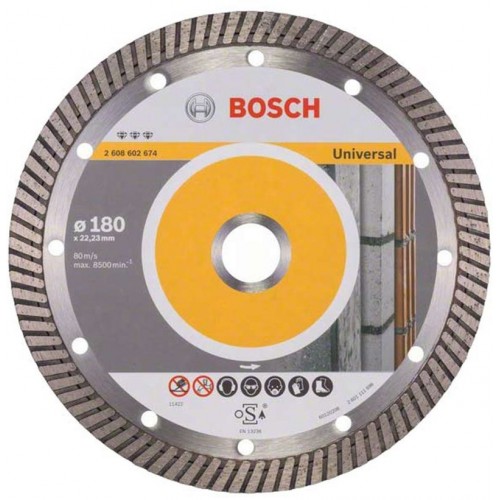BOSCH Diamanttrennscheibe Best for Universal Turbo, 180 x 22,23 x 2,5 x 12 mm 2608602674 BOSCH Diamanttrennscheibe Best for Universal Turbo, 180 x 22,23 x 2,5 x 12 mm 2608602674