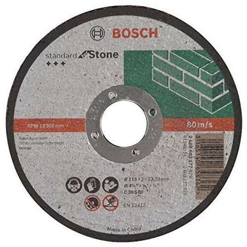 BOSCH Trennscheibe gerade Standard for Stone C 30 S BF, 115mm, 22,23mm, 3,0mm 2608603177