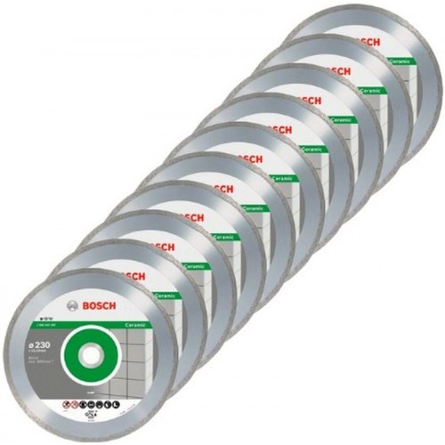 Bosch Diamanttrennscheibe Standard for Ceramic, 125 x 22,23 x 1,6 x 7 mm, 10er-Pack