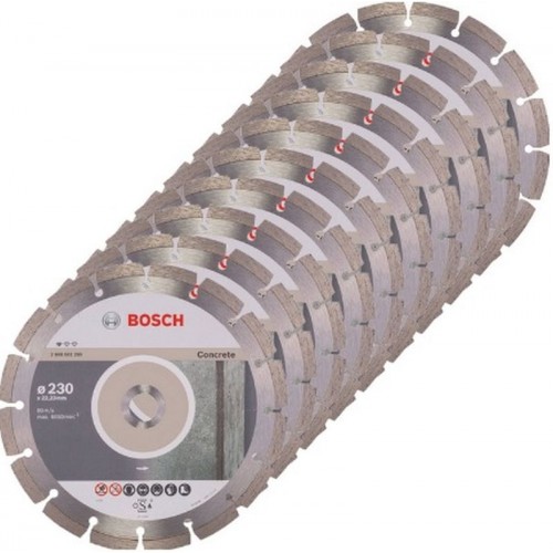 BOSCH Diamanttrennscheibe Standard for Concrete 230mm, 10 Stück 2608603243