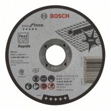 BOSCH Trennscheibe Gerade Best For Inox Rapido, 112x22,23x0,6mm 2608603486