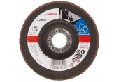 BOSCH Fächerschleifscheibe X571, Best for Metal, gewinkelt, 125 mm, 22,23 mm 2608606923