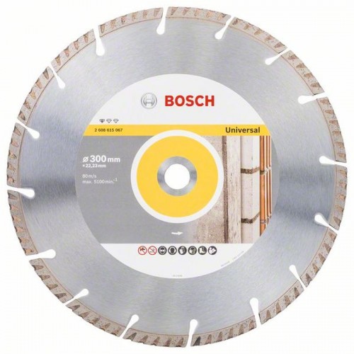 Bosch Diamanttrennscheibe Standard for Universal, 300 x 20 x 3,3 x 10 mm
