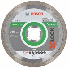 BOSCH X-LOCK Diamanttrennscheibe Standard for Ceramic, 125 × 22,23 × 1,6 × 7 2608615138