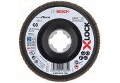 BOSCH X-LOCK Fächerschleifscheibe, Metall, gewinkelte Ausf., 120, X571, 115mm, 2608621766