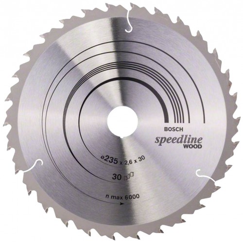 Bosch Kreissägeblatt Speedline Wood, 235 x 30/25 x 2,6 mm, 30