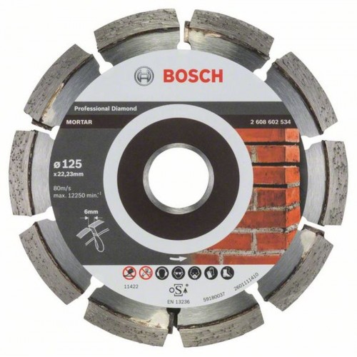 BOSCH Diamanttrennscheibe Expert for Mortar 125mm 2608602534