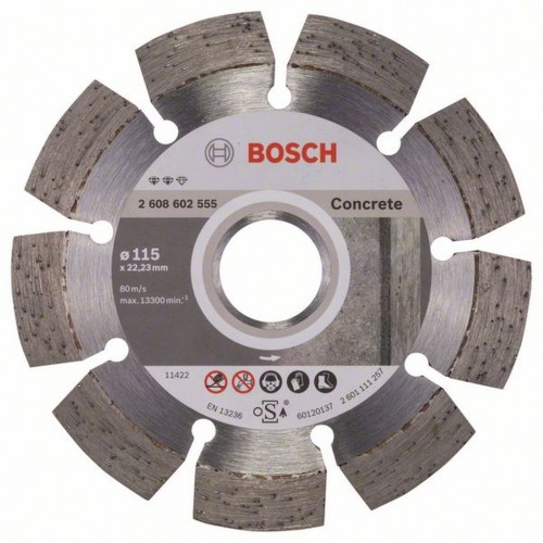 BOSCH Diamanttrennscheibe Expert for Concrete 115 mm 2608602555