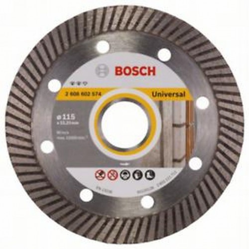 Bosch Diamanttrennscheibe Expert for Universal Turbo, 115 x 22,23 x 2 x 12 mm