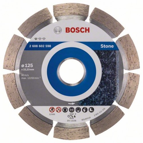 BOSCH Diamanttrennscheibe Standard for Stone 125mm 2608602598