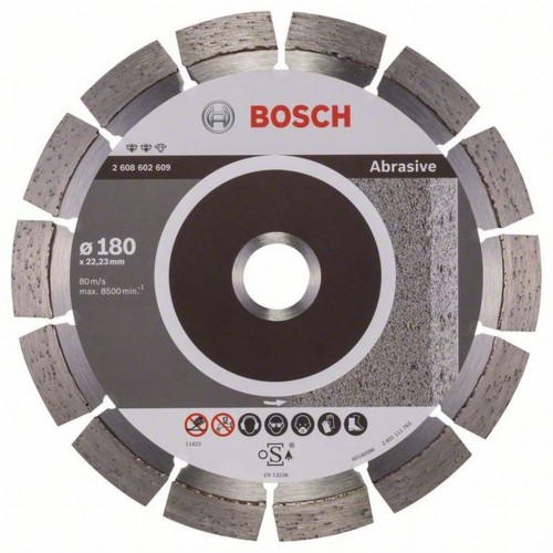 Bosch Diamanttrennscheibe Expert for Abrasive, 180 x 22,23 x 2,4 x 12 mm