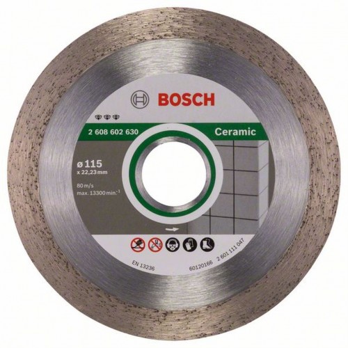 Bosch Diamanttrennscheibe Best for Ceramic, 115 x 22,23 x 1,8 x 10 mm Bosch Diamanttrennscheibe Best for Ceramic, 115 x 22,23 x 1,8 x 10 mm