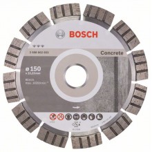 Bosch Diamanttrennscheibe Best for Concrete, 150 x 22,23 x 2,4 x 12 mm