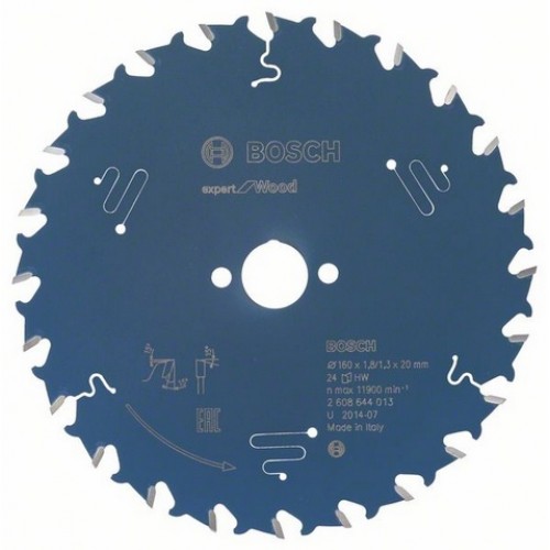 Bosch Kreissägeblatt Expert for Wood, 160 x 20 x 1,8 mm, 24 2608644013