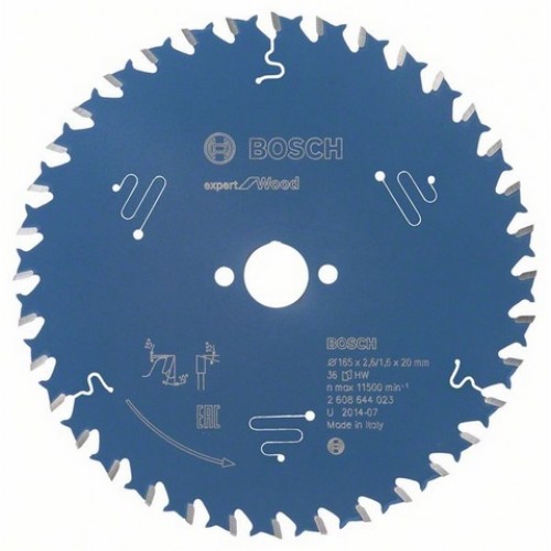 Bosch Kreissägeblatt Expert for Wood, 165 x 20 x 2,6 mm, 36 2608644023