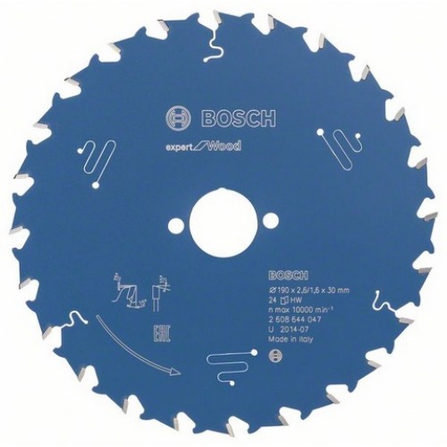 Bosch Kreissägeblatt Expert for Wood, 190 x 30 x 2,6 mm, 24 2608644047