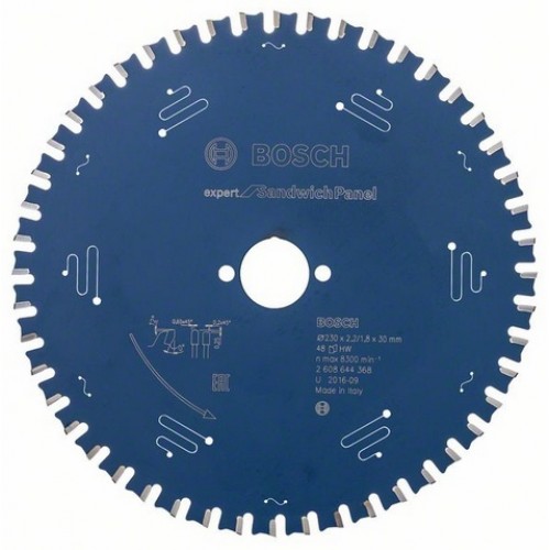 BOSCH Kreissägeblatt EX SH H, 230x30-48, 230 x 30 mm, 48 2608644368