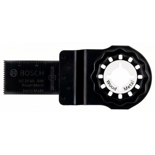Bosch Starlock BIM Tauchsägeblatt AIZ 20 AB Wood and Metal, 20 x 30 mm, 5er-Pack