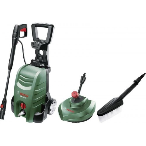BOSCH AQT 35-12 Pressure Washer with Wash Brush and Patio Cleaner Set, 06008A7103