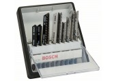 BOSCH Stichsägeblatt-Set Robust Line Top Expert, T-Schaft, 10-teilig, 2607010574