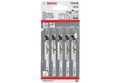 BOSCH Accessories Stichsägeblatt T 101 B, Clean for Wood, 5er-Pack 2608630030