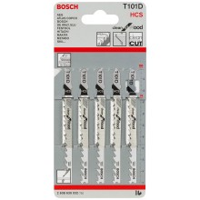 Bosch Accessories Stichsägeblatt T 101 D, Clean for Wood, 5er-Pack 2608630032