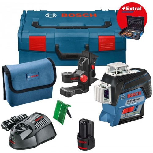 BOSCH Professional Set Linienlaser GLL 3-80 CG+Universalhalterung BM1 + Zubehör 06159940K