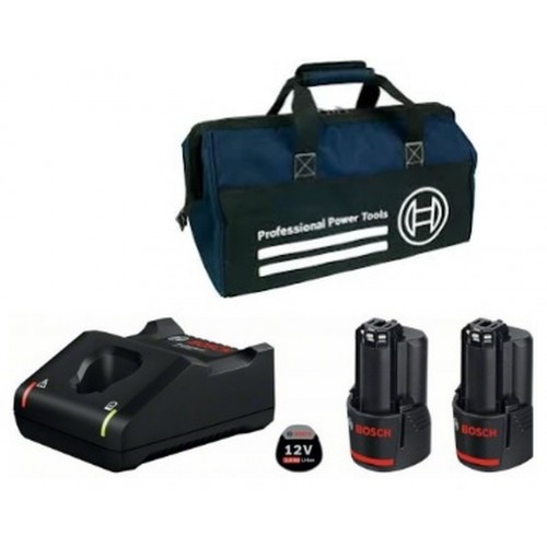 Bosch Akku Starter-Set: 2 x GBA 12 Volt, 2.0 Ah und GAL 12V-40 0615990L0W