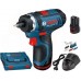 BOSCH GSR 12V-20 HX Professional Akku Bohrschrauber, 2x3,0 Ah 06019D4105