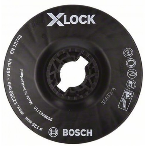 BOSCH Accessories X-LOCK Stützteller, 125mm medium 2608601715