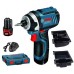 BOSCH Akku-Drehschlagschrauber GDR 12V-105, mit 2 x 2,0 Ah Li-Ion Akku, L-BOXX, 06019A6977