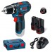 BOSCH GSR 12V-15 Professional Akku-Bohrschrauber L-Boxx, 2x2Ah, 0601868109