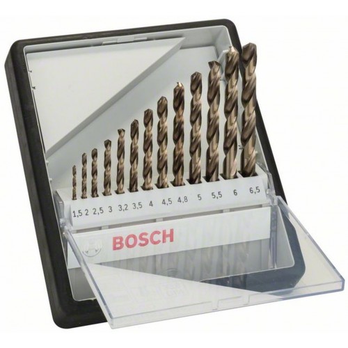 BOSCH 13-tlg. Spiralbohrer-Sets Robust Line HSS-Co 2607019926